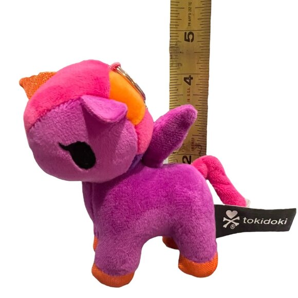 Tokidoki Unicorno Thai Princess Purple‎ & Pink Mini Plush Keychain 5”, Bag Clips - Picture 7 of 7